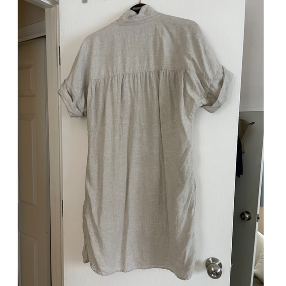 J. Crew Linen Relaxed-Fit Shirt Dress, XL - Picture 7 of 8